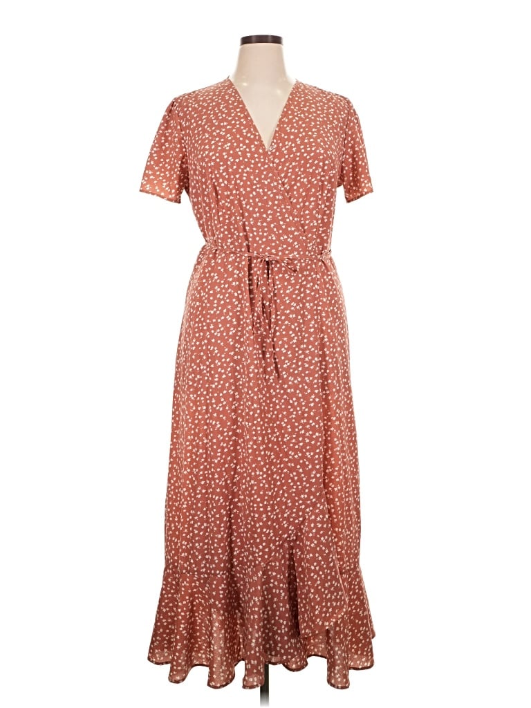Pre-owned Prettygarden Casual Dress In Brown