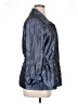 Lark Lane Metallic Blue 3/4 Sleeve Button-Down Shirt Size 14 - photo 4