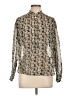 Hartford Paisley Silver Long Sleeve Blouse Size L (estimated) - photo 1
