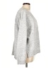 Lucky Brand Solid Gray Pullover Sweater Size L - photo 4