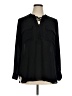 a.n.a. A New Approach 100% Polyester Black Long Sleeve Blouse Size XL - photo 1