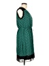 En Focus Studio 100% Polyester Chevron-herringbone Teal Casual Dress Size 10 - photo 4
