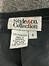 Style&Co 100% Polyester Solid Black Formal Skirt Size 6 - photo 4