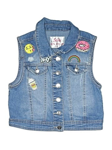 Justice Denim Vest (view 1)