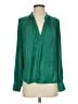 Zadig & Voltaire 100% Polyester Green Long Sleeve Blouse Size Sm (1) - photo 1