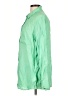 Gap 100% Linen Solid Green Long Sleeve Button-Down Shirt Size L - photo 5