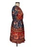 Unbranded 100% Polyester Paisley Orange Casual Dress Size M - photo 4