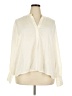 Lands' End 100% Polyester Ivory Long Sleeve Blouse Size 2X - photo 1