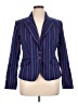 Metrostyle Stripes Blue Blazer Size 16 - photo 1