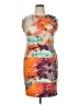 Calvin Klein Graphic Orange Cocktail Dress Size 14 - photo 1