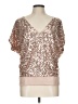 Express Silver 3/4 Sleeve Blouse Size L - photo 1