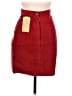 Mona Mode 100% Leather Red Leather Skirt Size 6 - photo 1