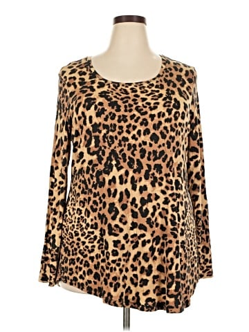 JM Collection Long Sleeve Blouse (view 1)