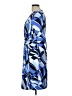 J. McLaughlin Print Blue Casual Dress Size L - photo 5