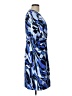 J. McLaughlin Print Blue Casual Dress Size L - photo 4