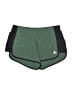 Adidas 100% Polyester Color Block Green Athletic Shorts Size L - photo 1