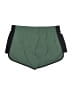 Adidas 100% Polyester Color Block Green Athletic Shorts Size L - photo 2