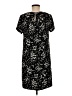 CeCe 100% Polyester Animal Print Black Casual Dress Size 6 - photo 2