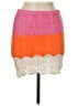 PrettyLittleThing 100% Polyester Color Block Pink Orange Casual Skirt Size M - photo 1