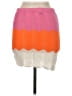 PrettyLittleThing 100% Polyester Color Block Pink Orange Casual Skirt Size M - photo 2