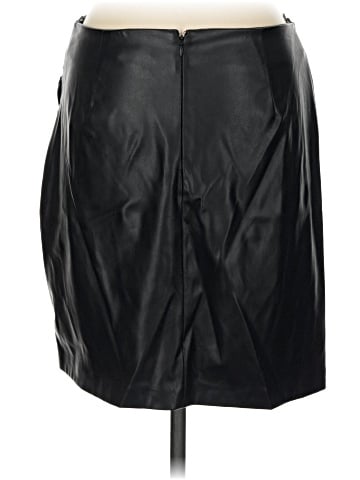 DKNY Faux Leather Skirt (view 2)