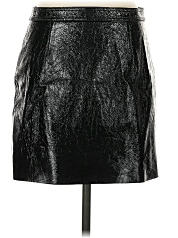 Theory Faux Leather Skirt (view 2)