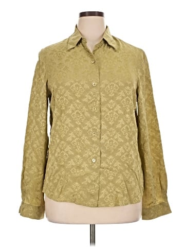 Jones New York Country Long Sleeve Silk Top (view 1)