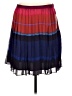 Elle 100% Polyester Color Block Red Casual Skirt Size 12 - photo 1