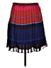 Elle 100% Polyester Color Block Red Casual Skirt Size 12 - photo 2