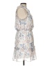 Bebop 100% Polyester Floral Ivory Casual Dress Size L - photo 4