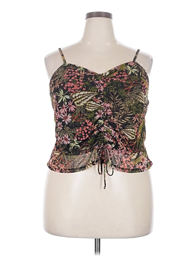 Pre-owned Xhilaration Sleeveless Blouse In Green