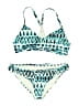 SKYE Print Blue Two Piece Swimsuit Size L - photo 1