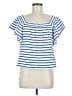 J.Crew 100% Cotton Blue Short Sleeve Top Size M - photo 1