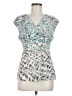 Nic + Zoe Teal Sleeveless Blouse Size M - photo 1