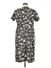 Roaman's Paisley Gray Casual Dress Size 14w - photo 2