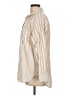 Ann Taylor LOFT Stripes Ivory Long Sleeve Button-Down Shirt Size L - photo 5