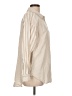 Ann Taylor LOFT Stripes Ivory Long Sleeve Button-Down Shirt Size L - photo 4