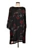 Maurices 100% Polyester Print Black Cocktail Dress Size L - photo 1