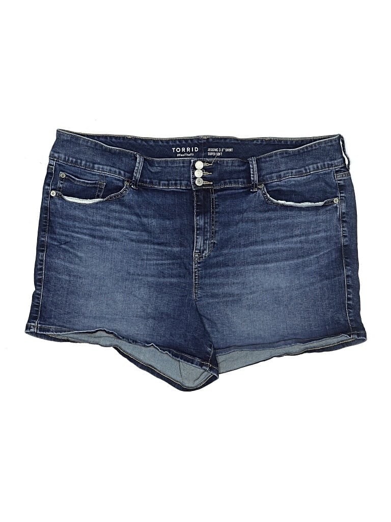 Pre-owned Torrid Denim Shorts In Blue