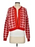Zara Houndstooth Red Cardigan Size S - photo 1