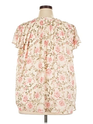 LC Lauren Conrad Short Sleeve Blouse (view 2)