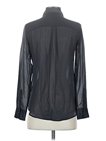 Equipment Long Sleeve Silk Top (view 2)