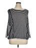 Coupé Collection Stripes Silver Pullover Sweater Size XL (estimated) - photo 1