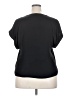 Nine West 100% Polyester Black Short Sleeve Top Size XXL - photo 2