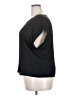 Nine West 100% Polyester Black Short Sleeve Top Size XXL - photo 5