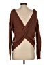 Pink Rose Brown Pullover Sweater Size S - photo 2