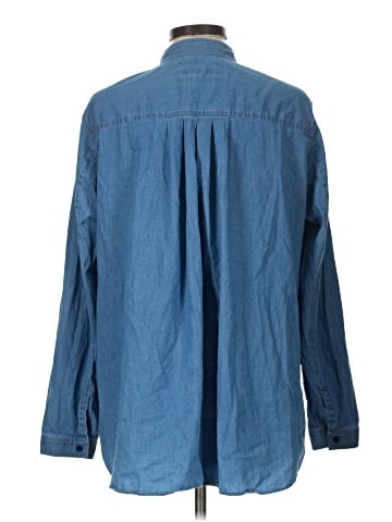 Lafayette 148 New York Long Sleeve Button-Down Shirt (view 2)