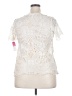 Xhilaration 100% Polyester Ivory Short Sleeve Top Size XXL - photo 2
