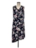 Chico's Floral Blue Casual Dress Size Med (1) - photo 1