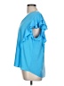 Ann Taylor Blue Short Sleeve Blouse Size L - photo 5